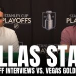 Jason Robertson & Roope Hintz React to Dallas Stars vs. Las Vegas Golden Knights WCF Matchup