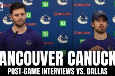 Conor Garland & Jason Dickinson on Luke Schenn Fighting Jamie Benn & "Desperate" Canucks Streak