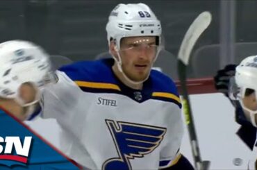 Blues' Pavel Buchnevich Snipes On Breakaway To Strike First vs. Coyotes