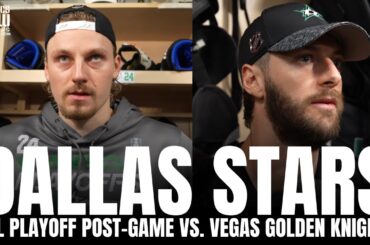 Roope Hintz & Colin Miller React to Dallas Stars GM1 Loss vs. Vegas, Stars Comeback: "We Never Quit"