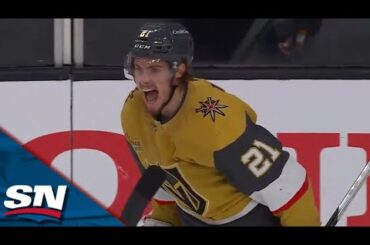 Brett Howden Banks In Puck From Behind The Net To Win Game 1 For Golden Knights In OT