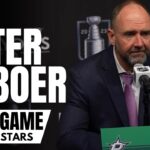 Pete DeBoer Reacts to Dallas Stars WCF GM1 Loss vs. Vegas, Not Challenging Goal & Jason Robertson