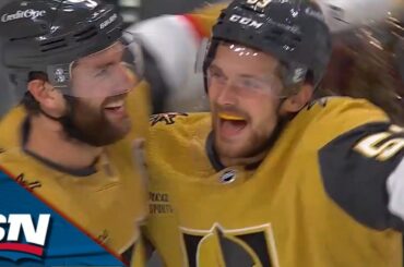 Teddy Blueger Snaps Home Loose Puck To Give Golden Knights Lead Late In Game 1