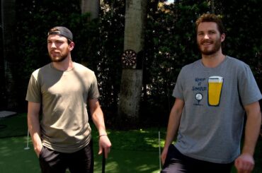Tkachuk and Fitzgerald's putting competition | 2023 Quest for the Stanley Cup