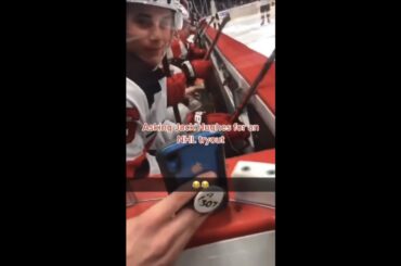 Look what he asked Jack Hughes! 😳😂