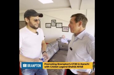 Brampton City Mayor, Patrick Brown and the Legend, Shahid Afridi on GT20 Canada Season 3