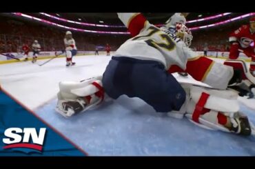 Panthers' Sergei Bobrovsky Keeps Score Even With Unbelievable Blocker Save vs. Hurricanes