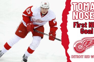 Tomas Nosek #83 (Detroit Red Wings) first NHL goal Mar 28, 2017 (Classic NHL)