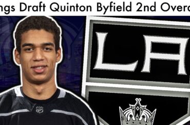 QUINTON BYFIELD DRAFTED 2ND OVERALL BY KINGS! (LA 2020 NHL Draft Mock & Prospect Highlights Talk)