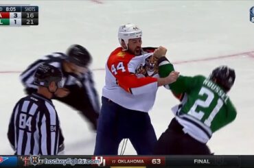 Erik Gudbranson vs Antoine Roussel Oct 24, 2015