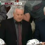 Brennan Othmann playing on the edge, then snipes one