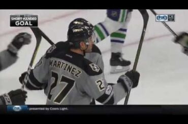 Alec Martinez Scores on Ryan Miller | Kings Trail Canucks 4-3
