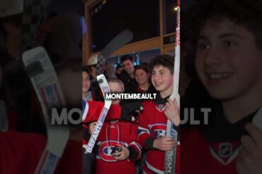 "I got Montembeault's stick!" 🏒