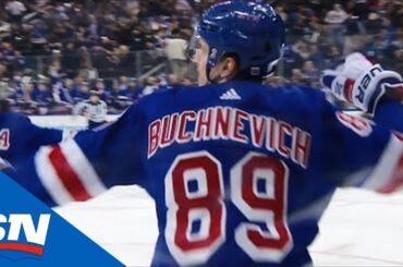Mika Zibanejad Feeds Pavel Buchnevich For Goal Off Blues Turnover