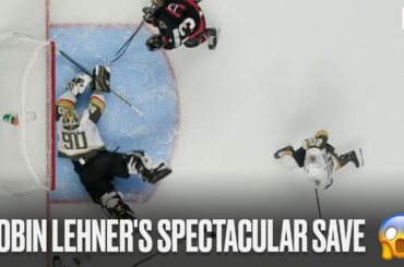 Robin Lehner Makes Spectacular Save vs. Senators