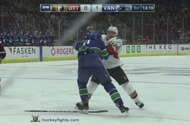 Mark Borowiecki vs Zack MacEwen Sep 25, 2019