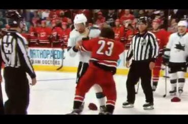 Hockey Fight: Brock McGinn vs Brendan Dillon - 2/4/18