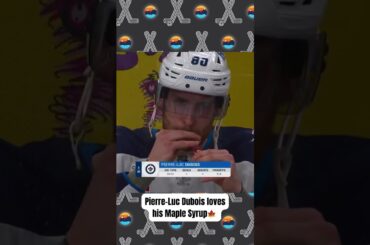 Pierre-Luc Dubois and Maple Syrup on the Bench