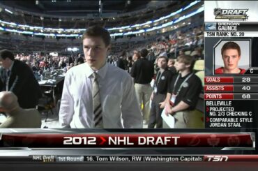 2012 NHL Draft: Vancouver Canucks selects Brendan Gaunce