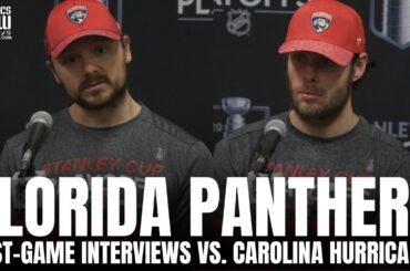Carter Verhaeghe & Sam Reinhart React to Florida Panthers Taking a 3-0 Lead vs. Carolina in ECF
