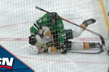 Stars' Jamie Benn Receives Game Misconduct For Cross-Checking Golden Knights' Mark Stone