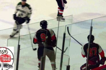 Hockey Fight LNAH Mise en échec de Bolduc sur Gagnon 30 sept 2016