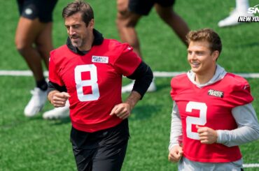 Aaron Rodgers making strong impression on Jets with OTAs underway | New York Post Sports