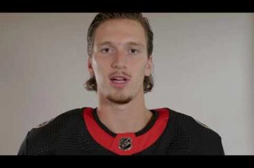 Chabot models new Sens jersey