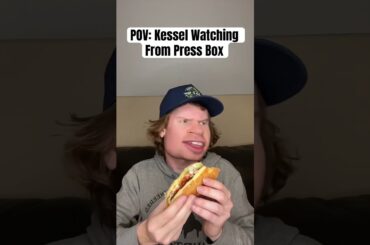 Phil Kessel Watching From The Press Box…