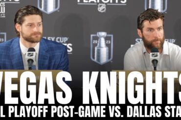 Alex Pietrangelo & Adin Hill Respond to Jamie Benn Crosscheck, Vegas Taking a 3-0 Lead vs. Dallas