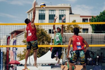 Alfieri/Sacripanti (ITA) - Peter/Hernan (VEN) | 2022 VW Beach Pro Tour Futures | Montpellier