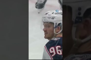 Jack Roslovic Laughs On The Bench About His Hand Pass
