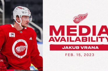 Jakub Vrana at Morning Skate | Feb. 15 vs. EDM