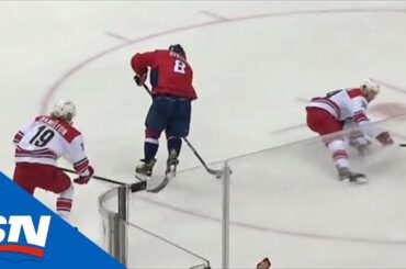 Alex Ovechkin Dances Around Hurricanes Then Feeds Tom Wilson For Easy Goal