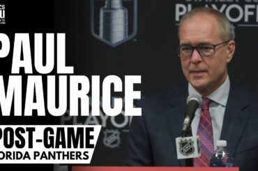 Paul Maurice Reacts to Florida Panthers Advancing to Stanley Cup & Sweeping Carolina Hurricanes