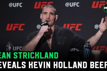 Sean Strickland details Kevin Holland run in: "We'll go to a parking lot and do the man dance"
