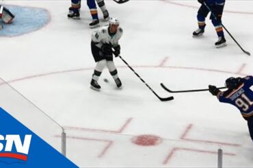 Vladimir Tarasenko Snaps Goal Past Martin Jones High To Blocker Side