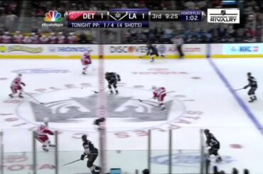 Jeff Carter PPG 1-1 Feb 27 2013 Detroit Red Wings vs LA Kings NHL Hockey goal
