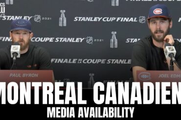 Joel Edmundson & Paul Byron on Alexander Romanov Impact, Canadiens Lineup Shuffle for Game 4