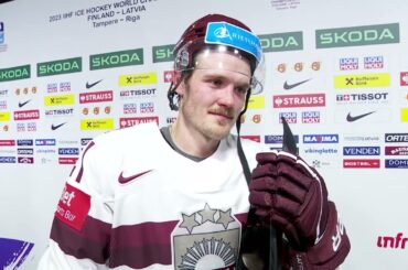 Rūdolfs Balcers pēc spēles pret Šveici | Hokejs