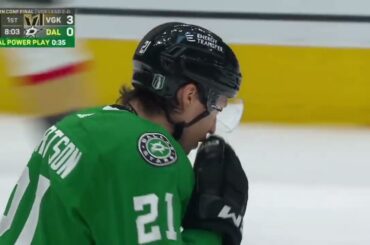 Evgenii Dadonov leaves game after collision with Roope Hintz