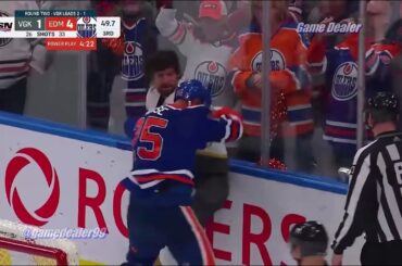 Nicolas Hague vs Darnell Nurse FIGHT, Golden Knights @ Oilers May 10 2023