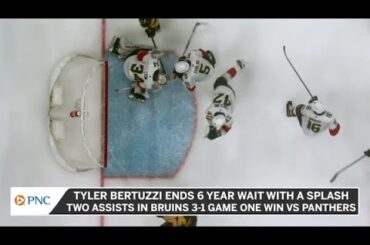 Tyler Bertuzzi Makes Statement, History In Bruins Playoff Debut