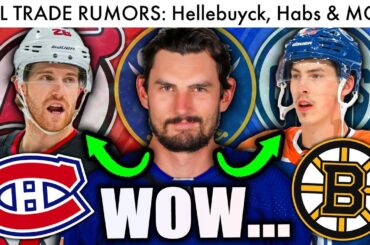 CONNOR HELLEBUYCK TRADE, HABS SIGNING BIG D, OILERS & BRUINS TRADE?! (NHL Trade Rumors/Sabres News)