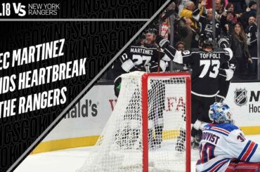 Alec Martinez's Game-Winning Goal Against the New York Rangers