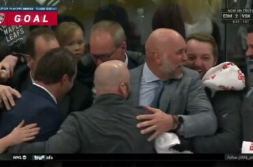 Radko Gudas assists on Nick Cousins game winner vs Maple Leafs in game 5 (5/12/23)