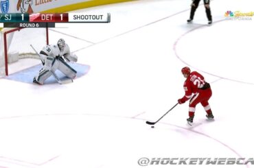 Tomas Tatar Filthy Shootout Goal vs Sharks - Jan 31, 2018 (HD Dual-Feed)