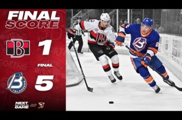 HIGHLIGHTS: Belleville Senators - 1 @ Bridgeport Islanders - 5