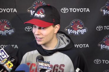 IceHogs Media Day: Matthew Highmore 03/26/2019
