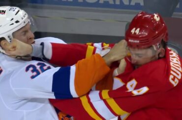 Erik Gudbranson and Ross Johnston long tilt